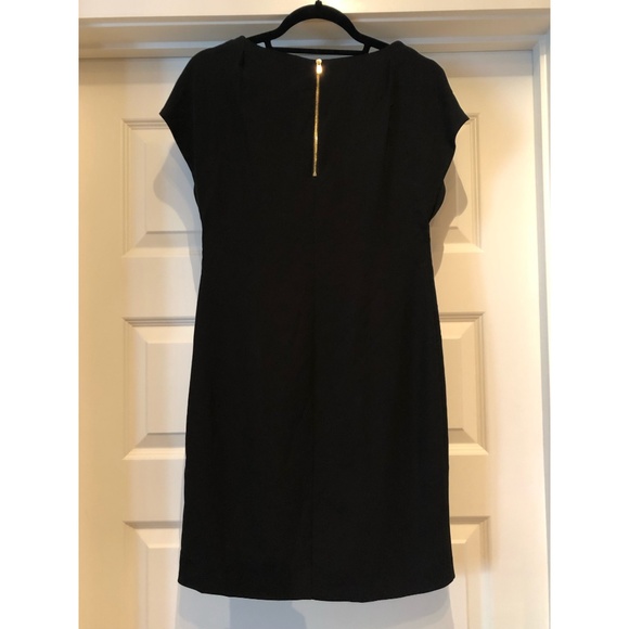 Calvin Klein Simple Black Cap Sleeve Dress- Size 2 - Picture 2 of 3